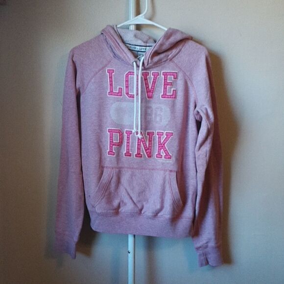 PINK VICTORIA'S SECRET PULLOVER HOODIE S - Picture 1 of 4
